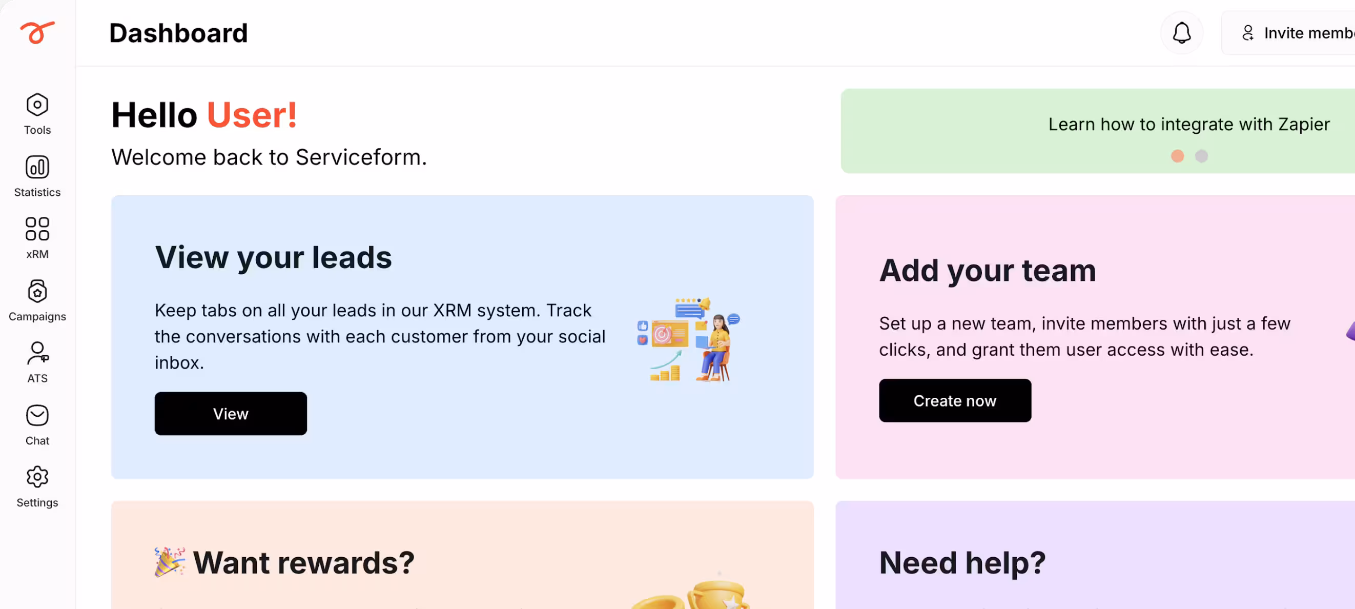 Flex xRM dashboard screenshot